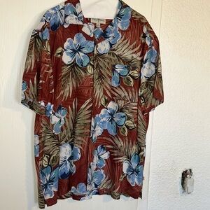 Island Shores tropical men’s shirt size XL EUC